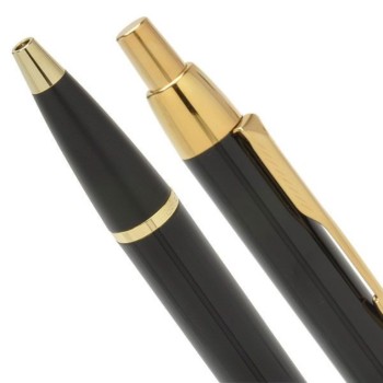 Набор: шариковая + перьевая ручки Parker IM FK321, Black GT (Перо М)