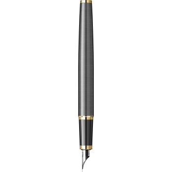 Перьевая ручка Parker IM Premium, Grey Core GT (Перо M)