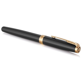 Ручка перьевая Parker Sonnet Core F530, Lacquer Black GT (Перо М)